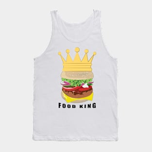 Burger - Food King Tank Top